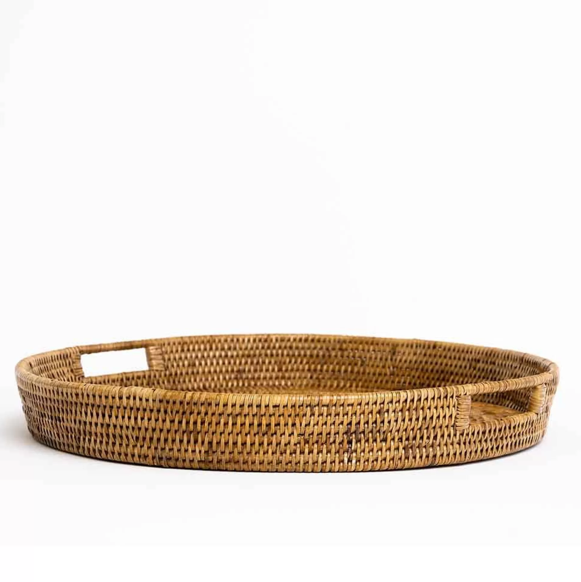 Pomegranate Inc. Rattan Wicker & Bamboo*Woven Rattan Round Tray