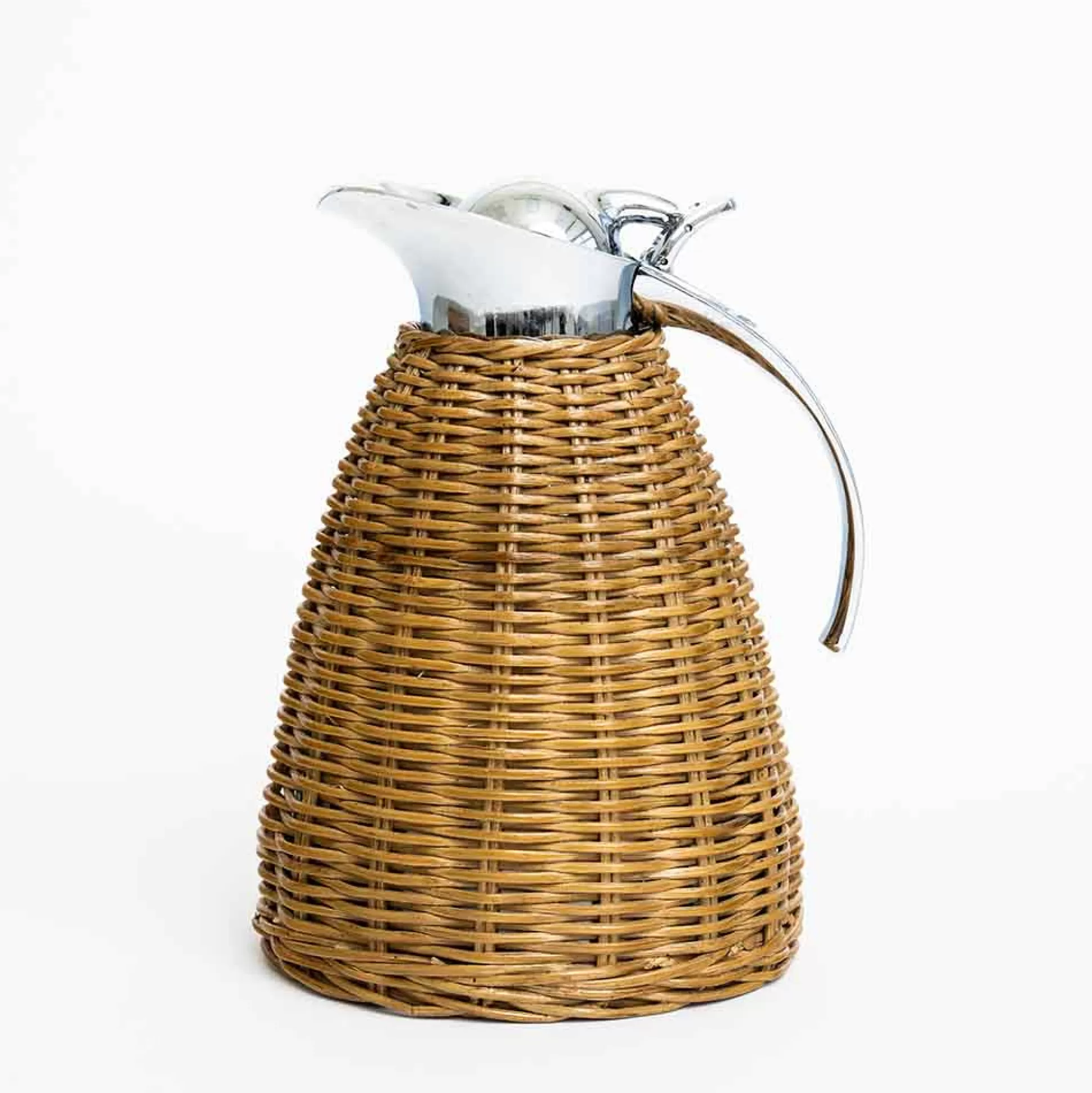 Pomegranate Inc. Rattan Wicker & Bamboo*Woven Rattan Thermos With Stainless Steel